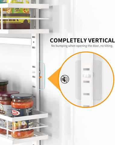 Moforoco over-the-door pantry organizer installed on a kitchen door