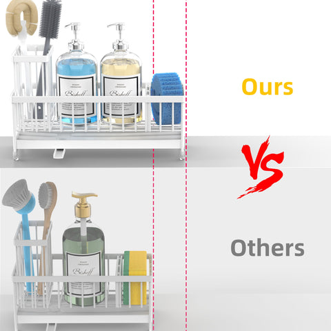 Moforoco sink caddy brush rack keeping brushes upright and accessible.