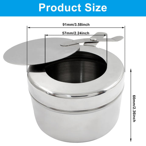 Moicstiy fuel holder with mirror finish blending with chafing set