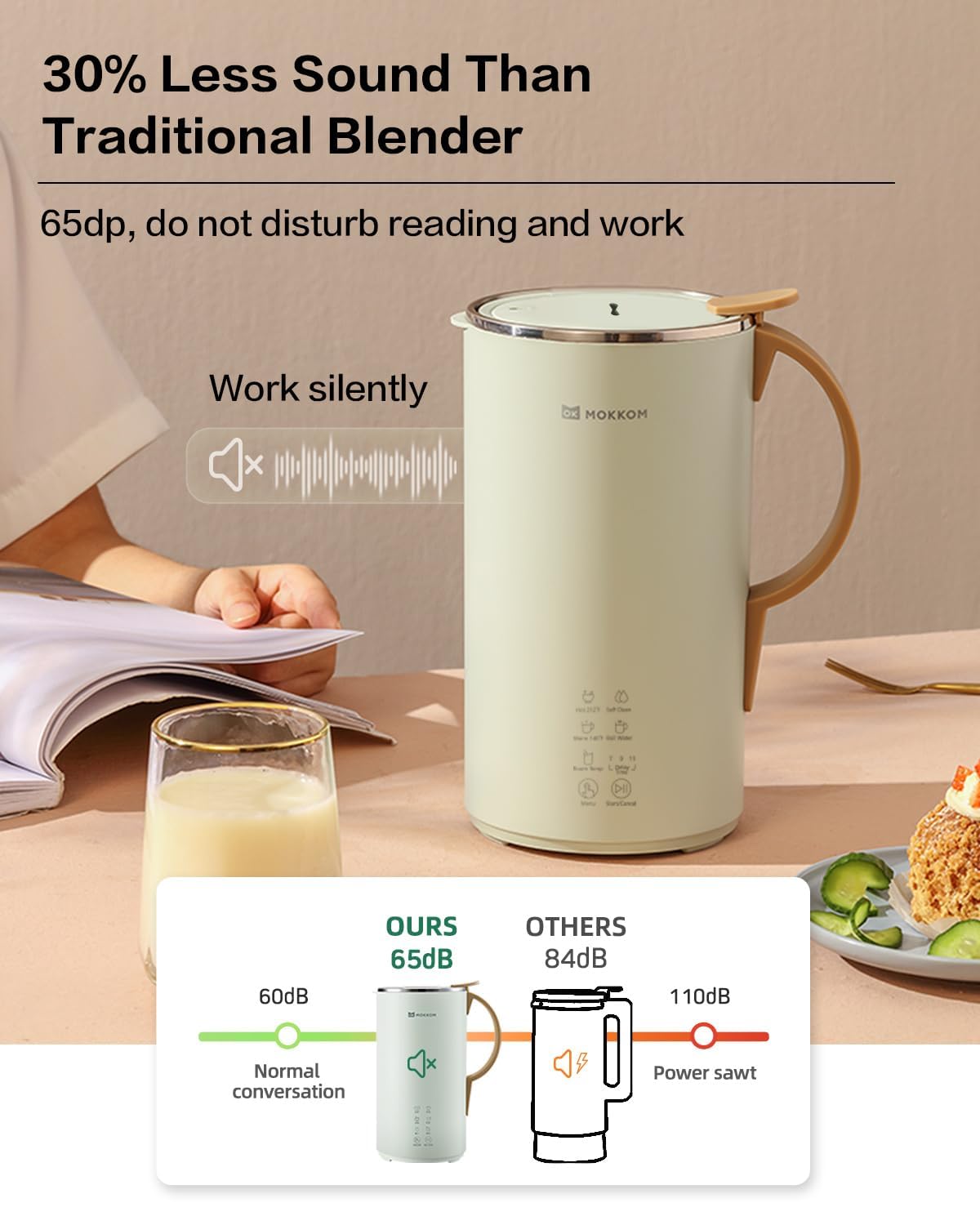 MOKKOM compact kitchen counter setup fits small spaces and travel-ready design.