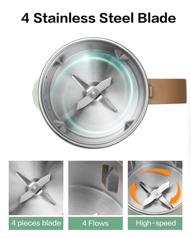 MOKKOM self-clean 90-second cycle saves time after making plant milk.