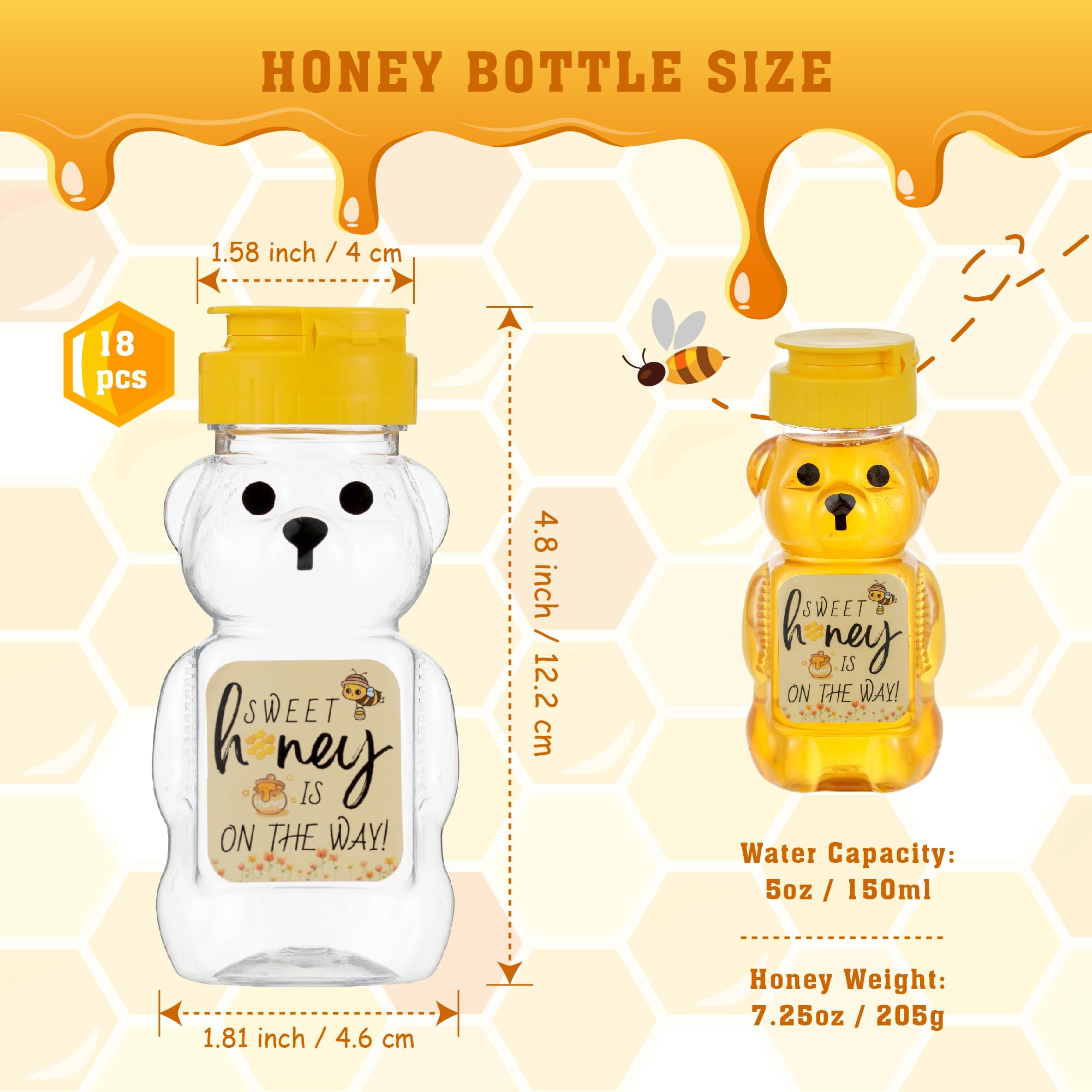MOLADRI bear jar with flip lid keeps honey fresh and easy to dispense.
