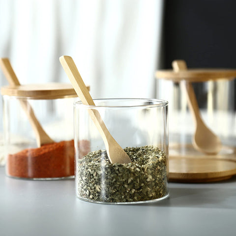 MOLADRI kitchen countertop display promotes neat, accessible spice organization