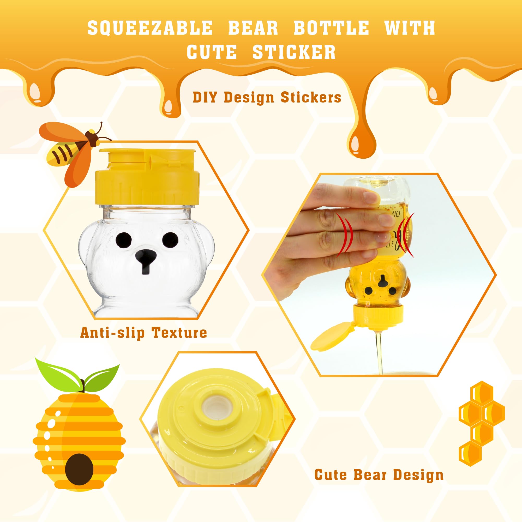 MOLADRI transparent bear bottle shows contents clearly for quick checks.