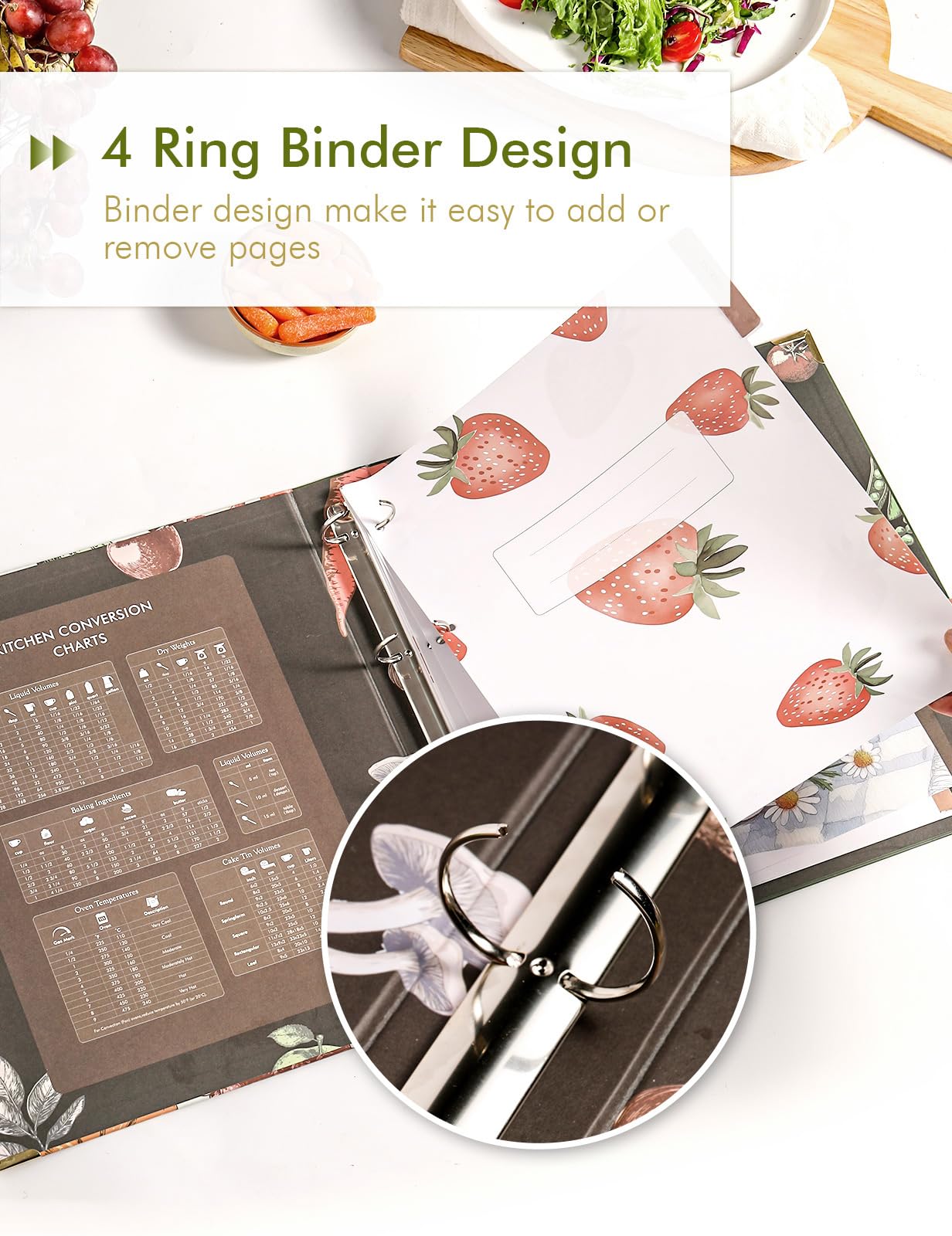 Molekaus twelve dividers create organized sections in your binder.