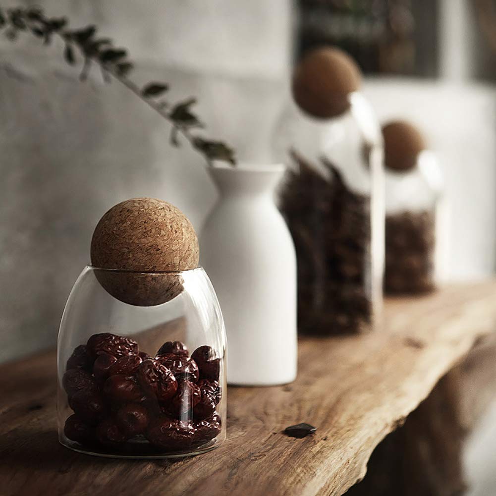 MOLFUJ canister for spices, tea, snacks keeps items fresh and accessible.