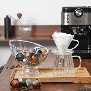 MOLFUJ versatile beverage organizer fits pods tea and sugar.