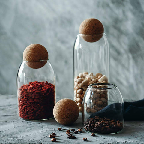 MOLFUJ wood cork lid detail adds natural style and seals contents.