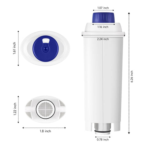 Molifal filter reduces chlorine and odors for purer aroma