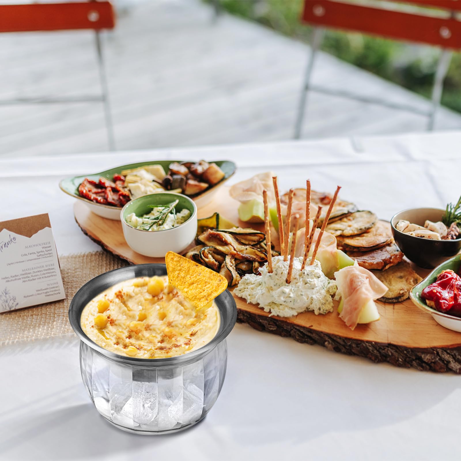 MOLIGOU 22oz dip bowl fits compact party setups.