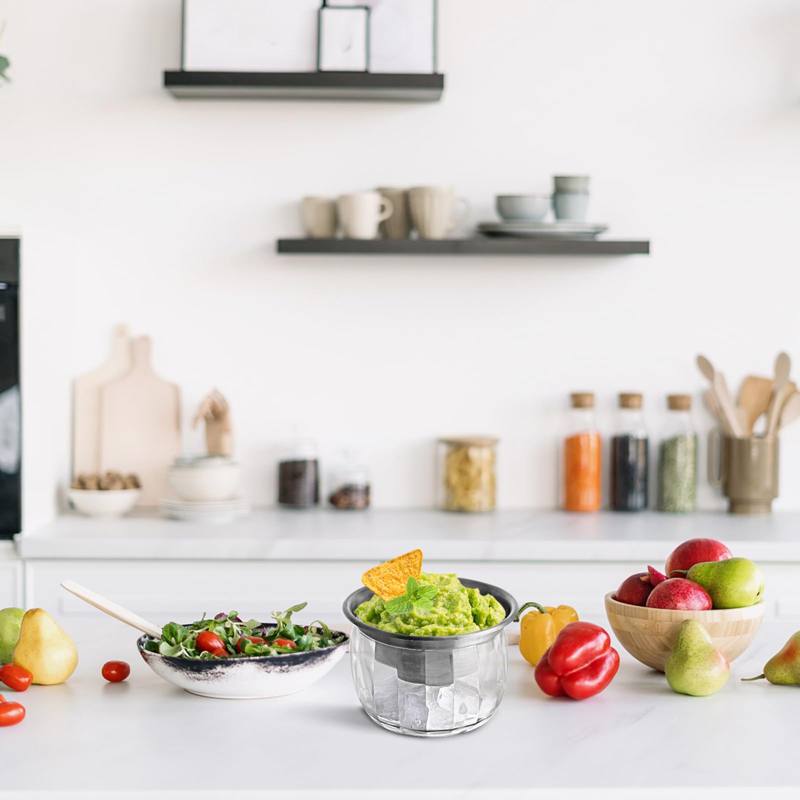 MOLIGOU 2-pack dip bowls ideal for hosting guests.