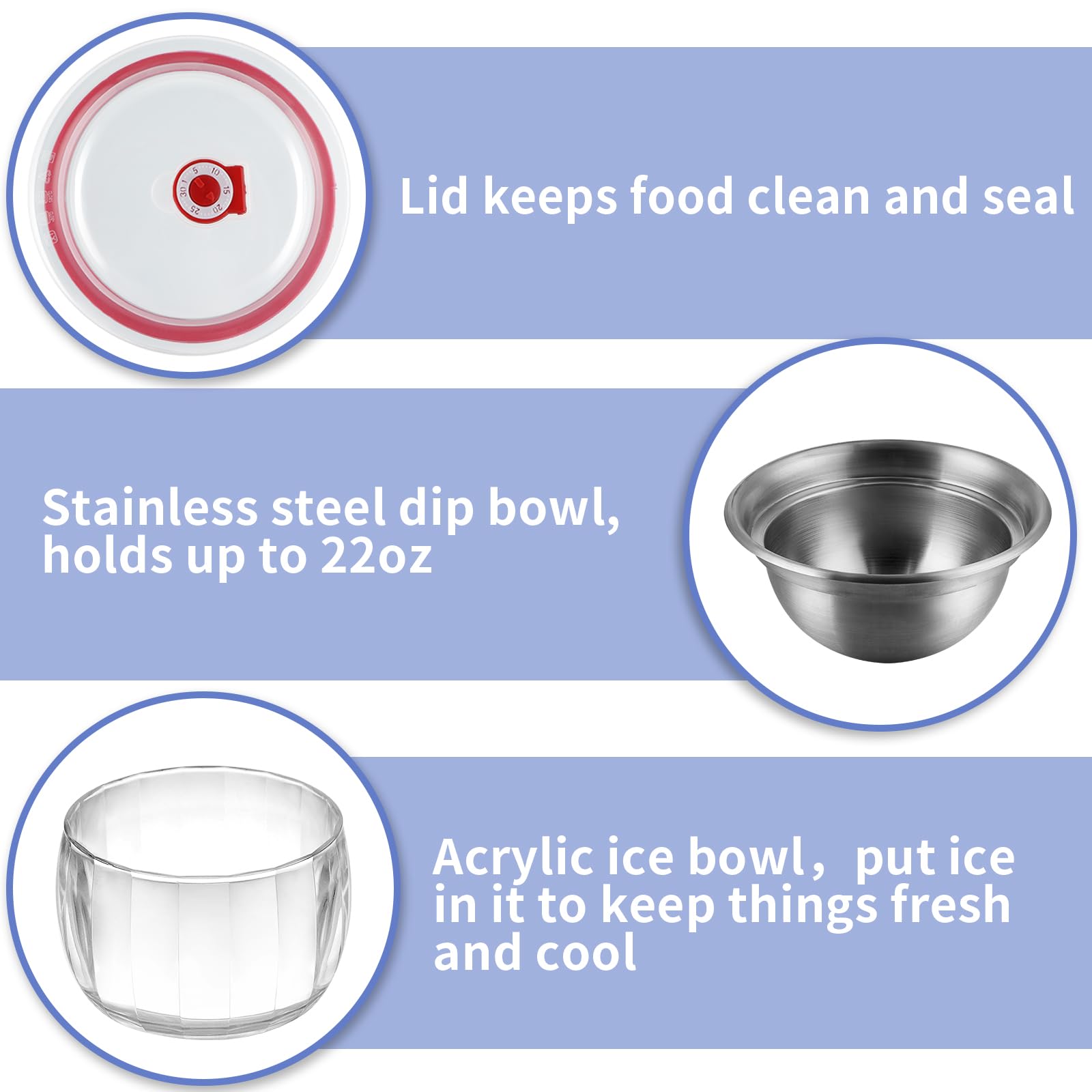 MOLIGOU stainless steel folding sporks for easy serving.