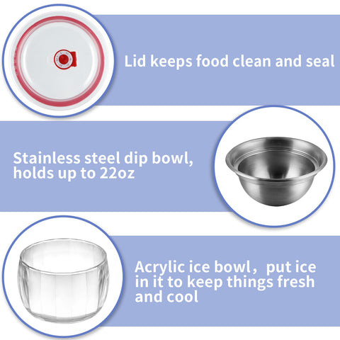 MOLIGOU stainless steel folding sporks for easy serving.