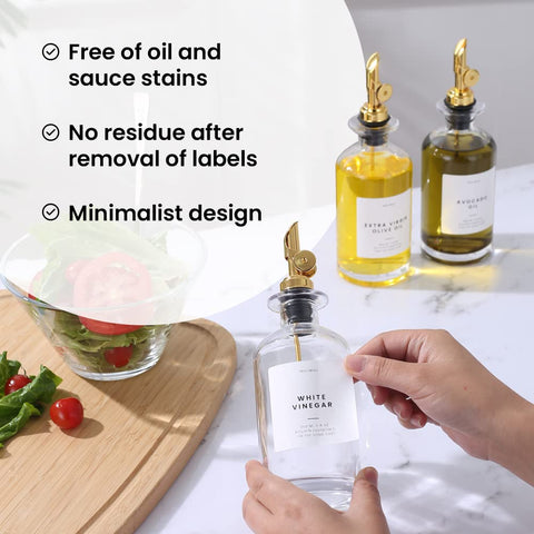 Molimoli funnel and label set helps easy organization.