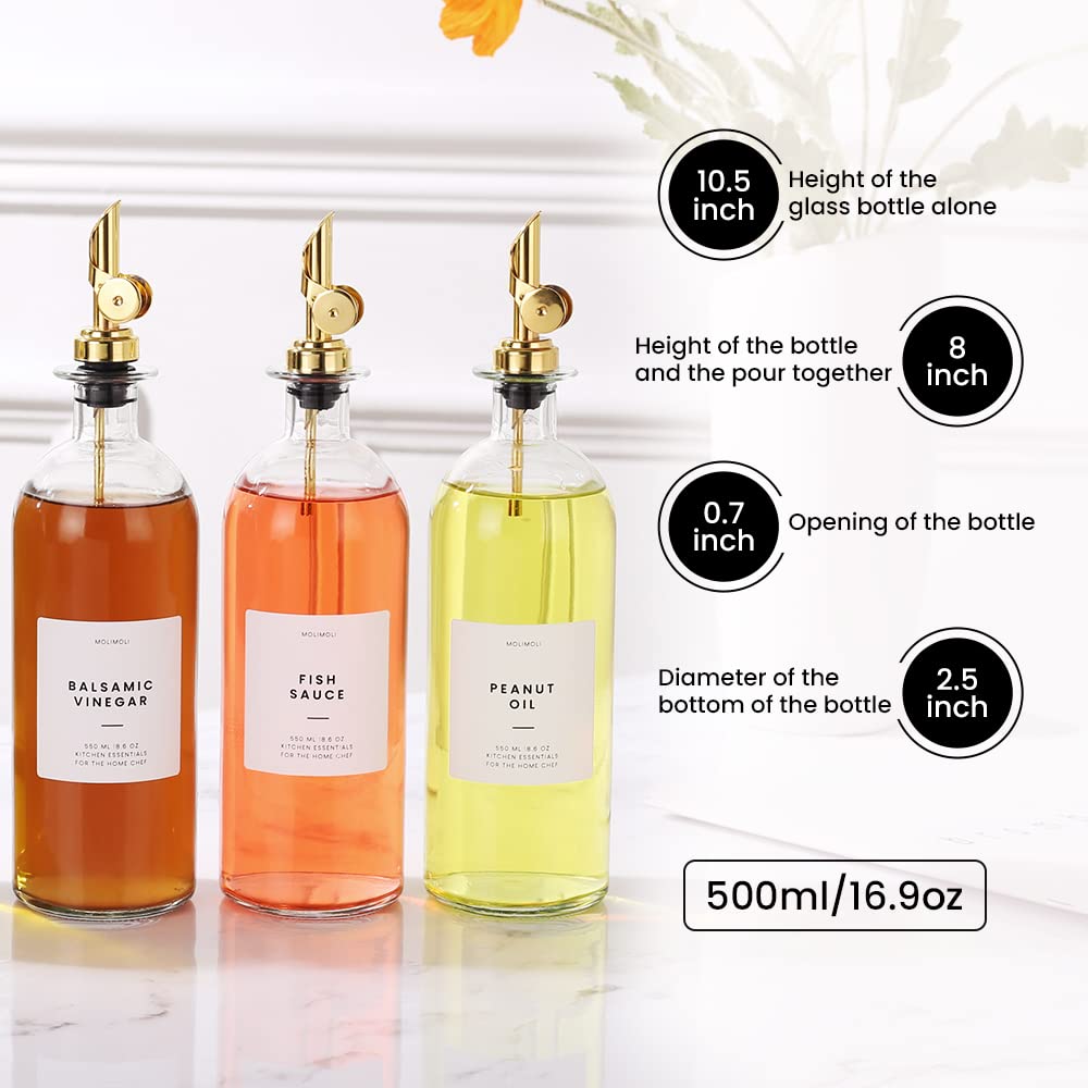 Two Molimoli glass bottles in a 2-pack ready for kitchen use