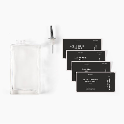 Includes a funnel for easy filling and labeling convenience.