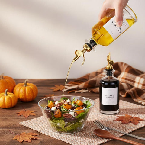 Molimoli vinegar dispenser 350ml with pour spout for clean drizzles