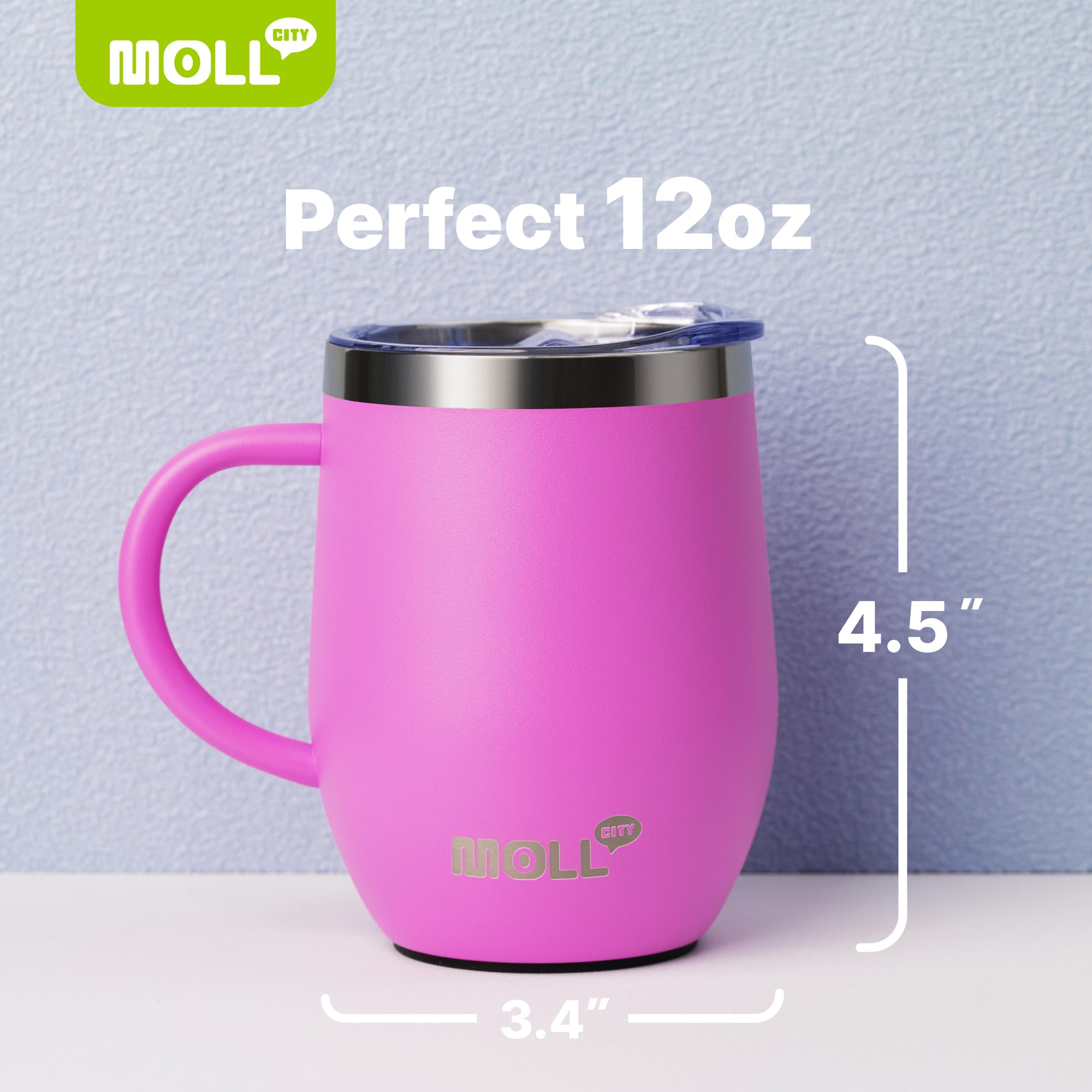 Mollcity double-wall insulation keeps drinks cold for hours.