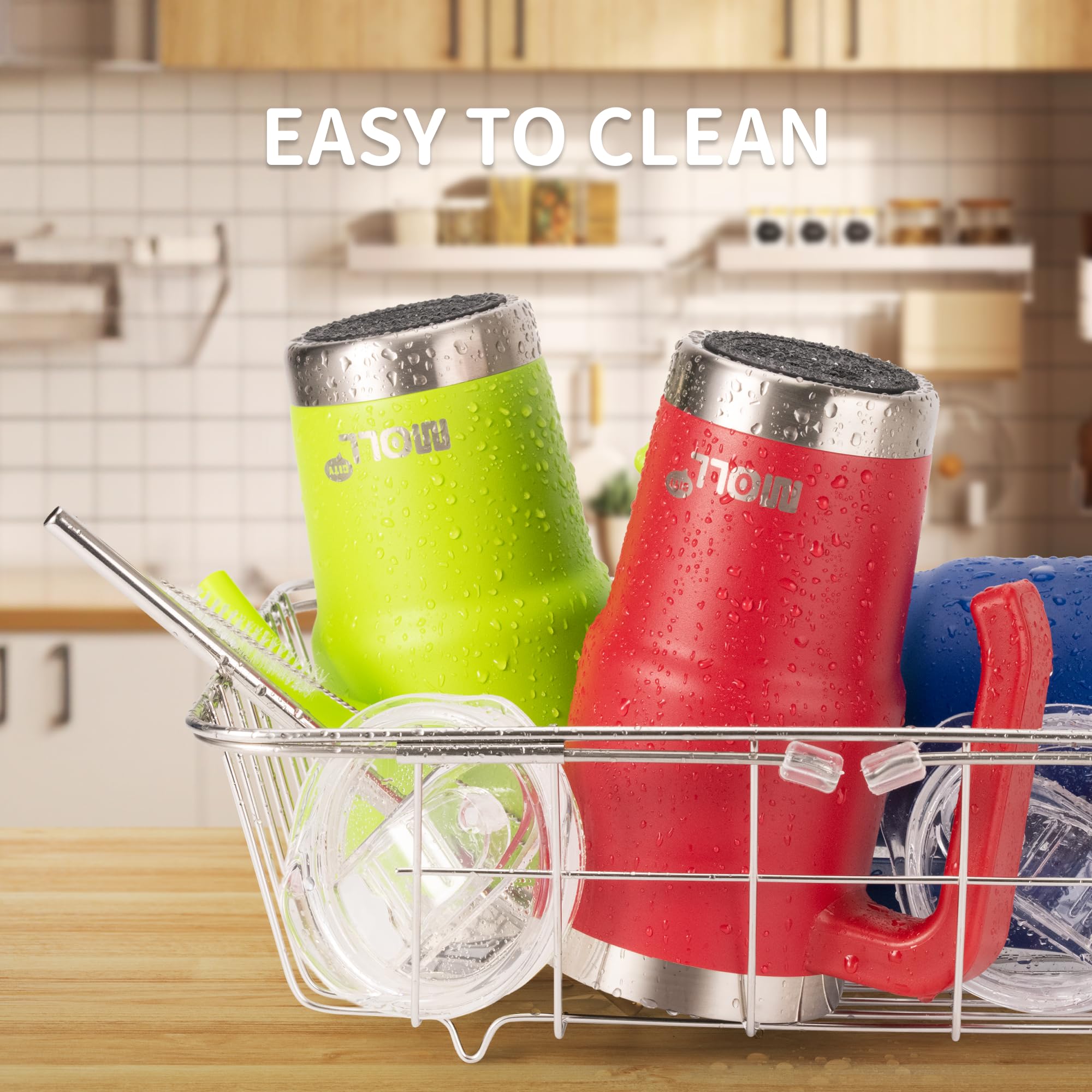 Mollcity Kids Tumbler leak-proof seal provides reliable protection against spills