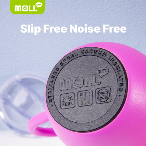 Mollcity Tumbler lid and straw for mess-free sipping.