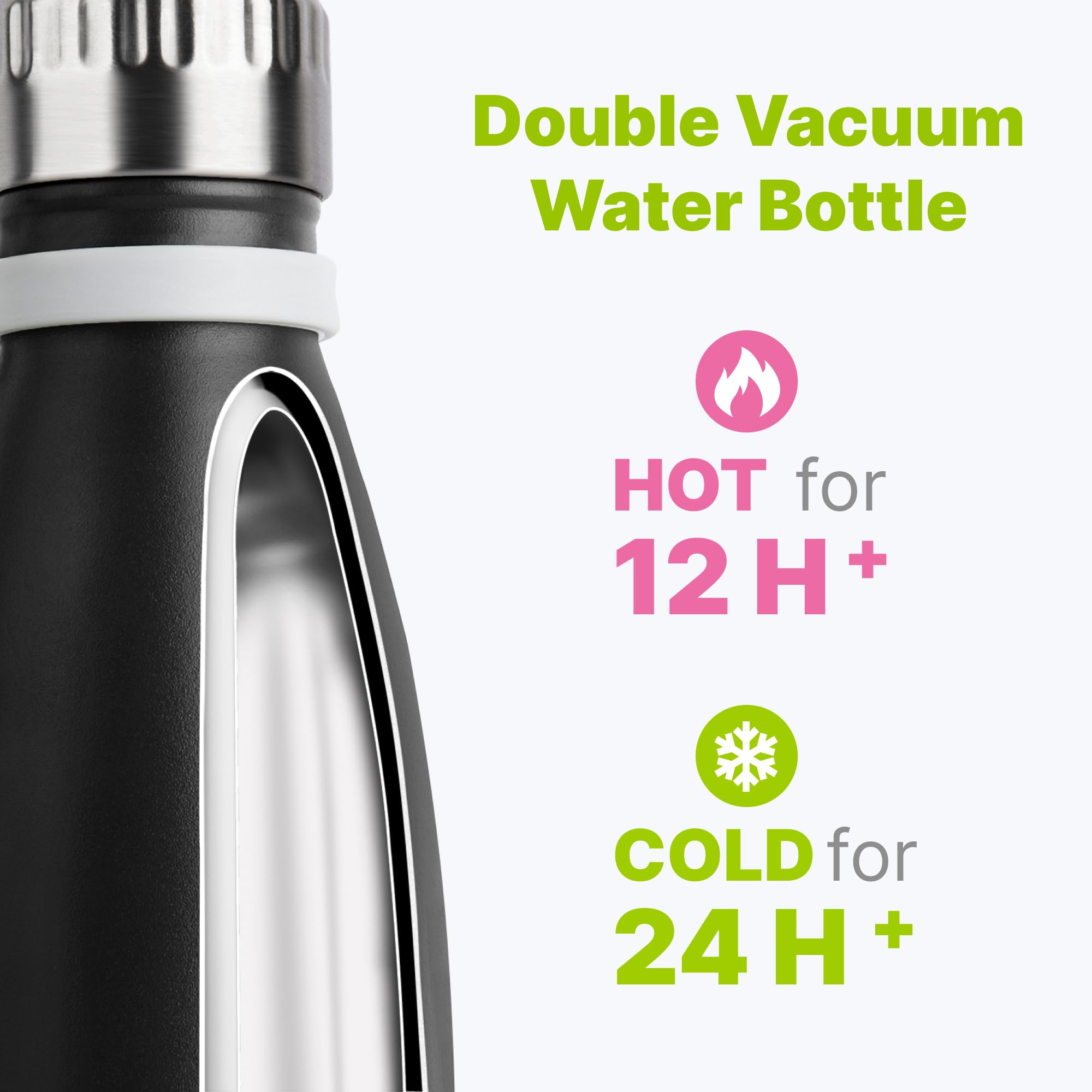 Mollcity BPA-free stainless steel bottle safe for daily hydration.