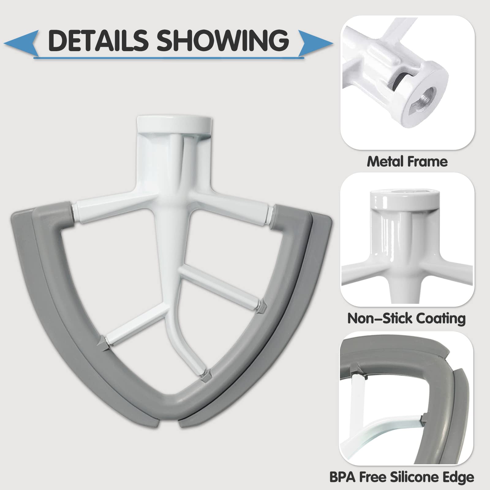 Moloudan secure-fit pouring shield; easy attachment and removal for quick recipe changes.