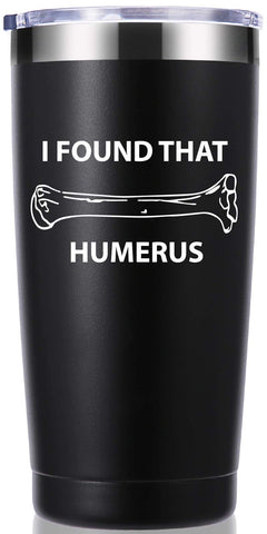 momocici humerus 20oz tumbler close-up shows durable stainless interior and black finish