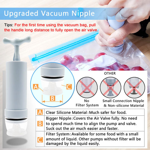 MOMODA sous vide bags are easy to clean and reuse after washing