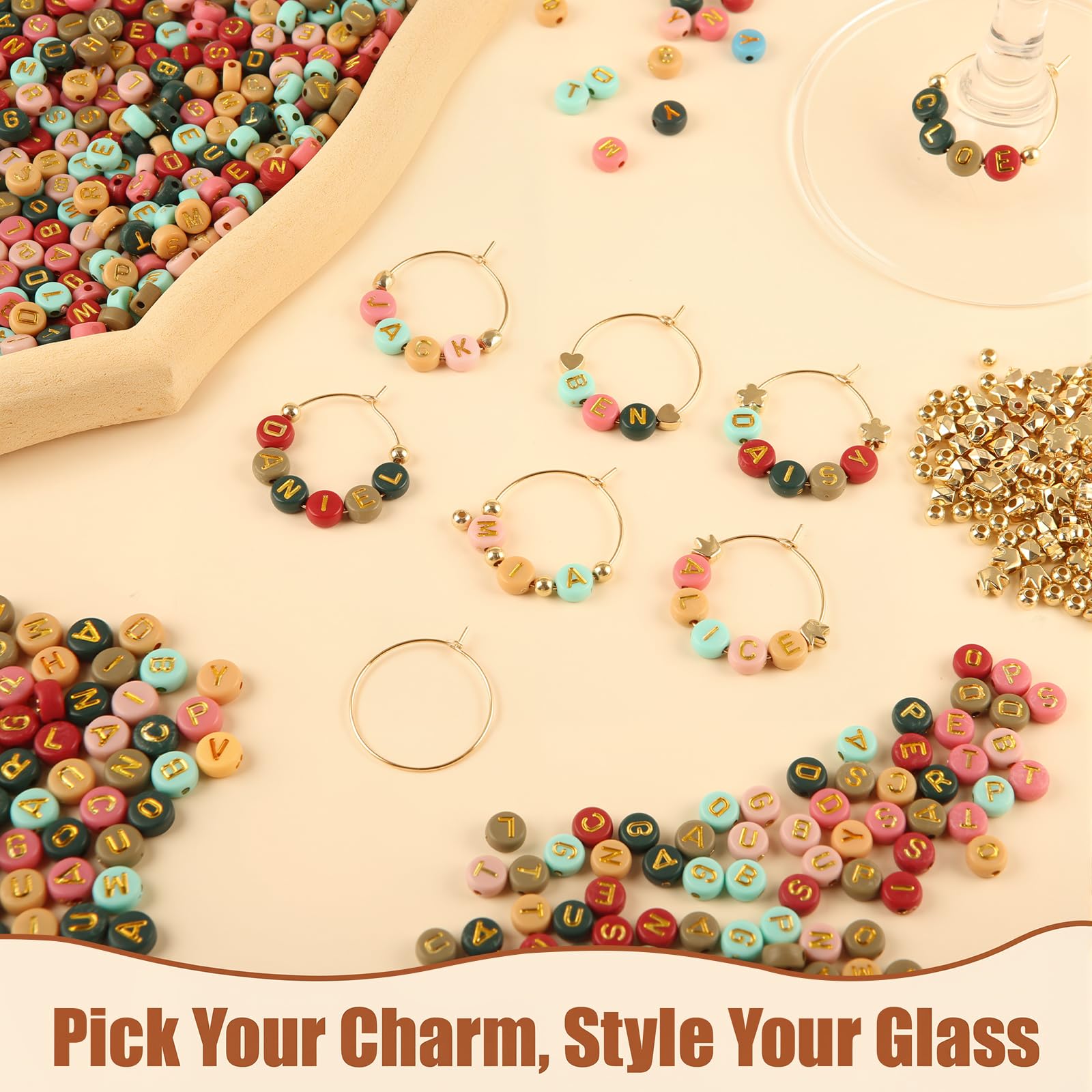 MOMOTONX wine glass tweezers simplify bead threading during setup