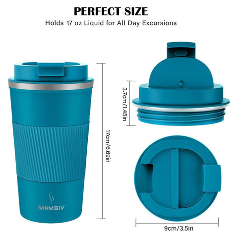 MOMSIV one-handed-flap opening enables easy sipping while on the move