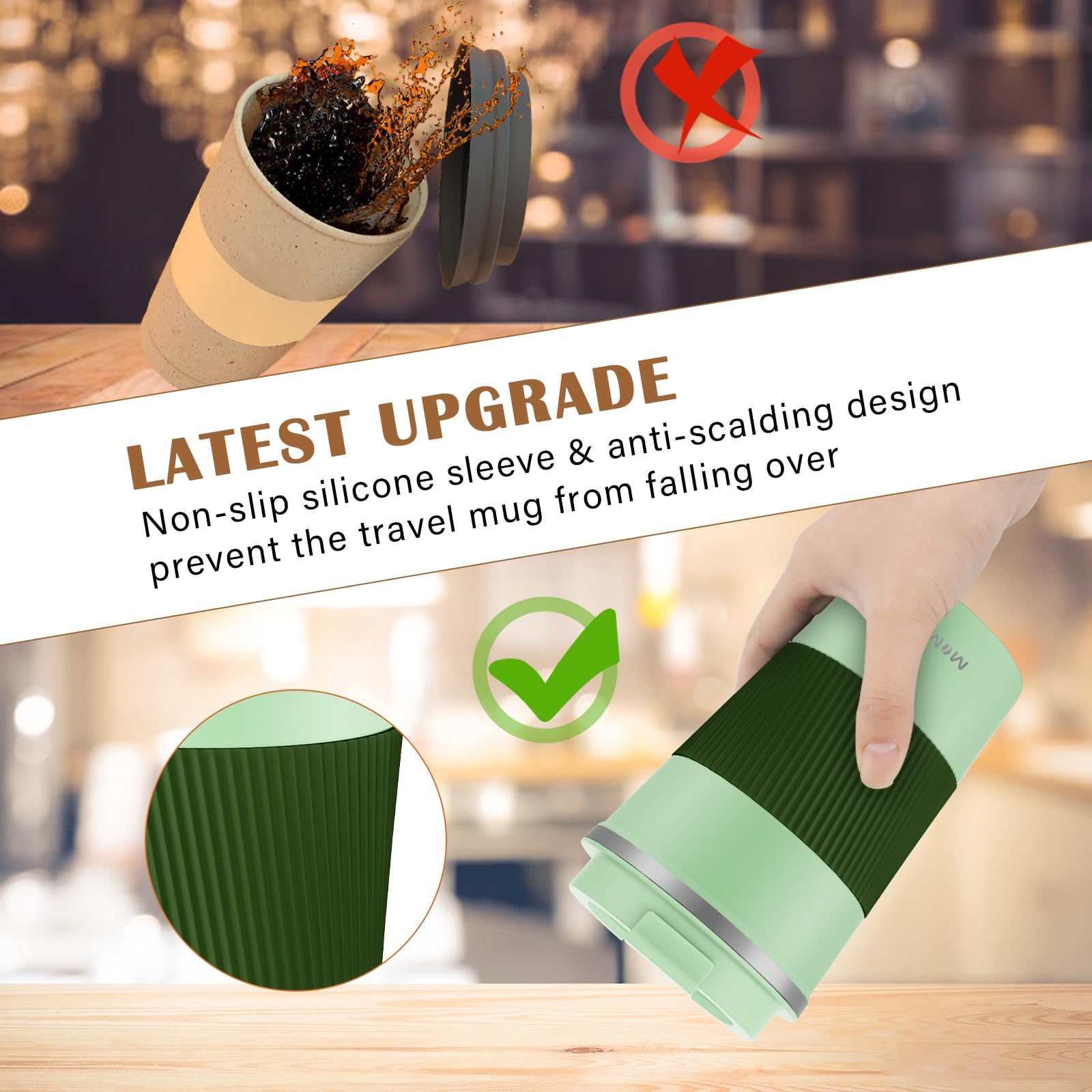 MOMSIV compact 380ml capacity ideal for car, travel, or office hydration