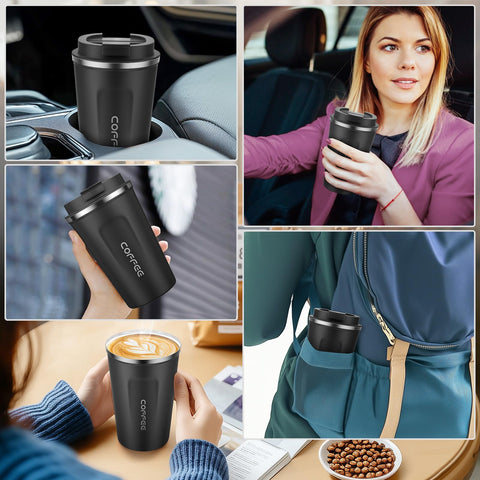 MOMSIV travel mug fits car cup holders and travel setups.