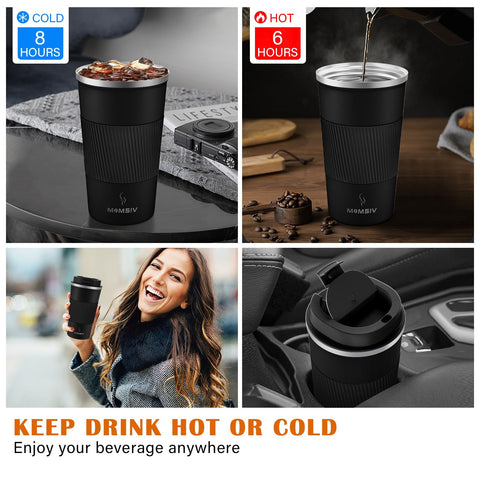 MOMSIV 17oz mug is lightweight and portable for on-the-go use.