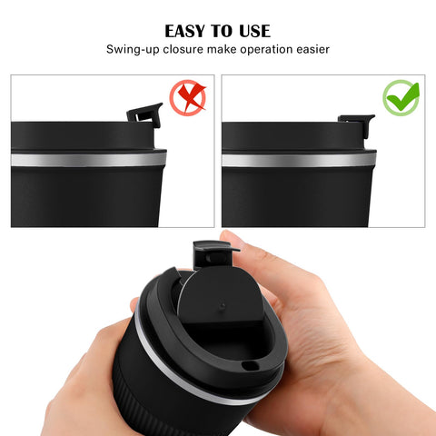 MOMSIV travel mug with non-slip bottom protects surfaces and prevents tipping.