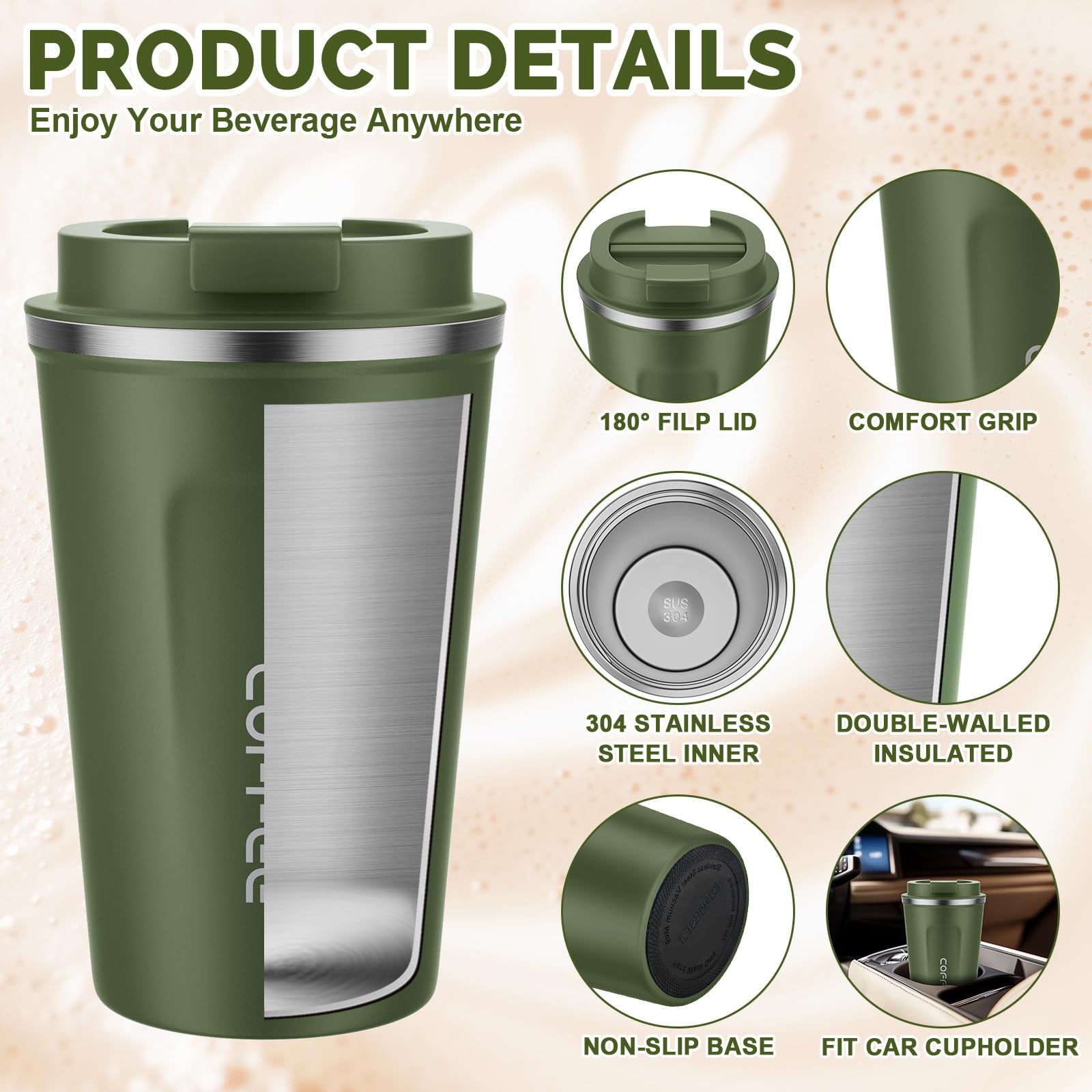 MOMSIV one-handed design enables easy sipping while running errands