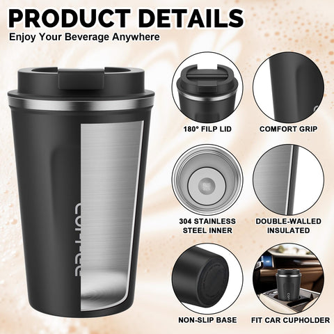 MOMSIV 304 stainless steel double-wall design preserves flavor during commute.