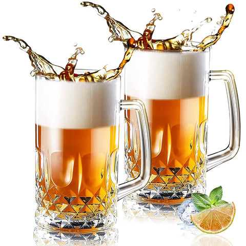 Momugs 32 oz beer Stein mug front view, ideal for sharing large pours.