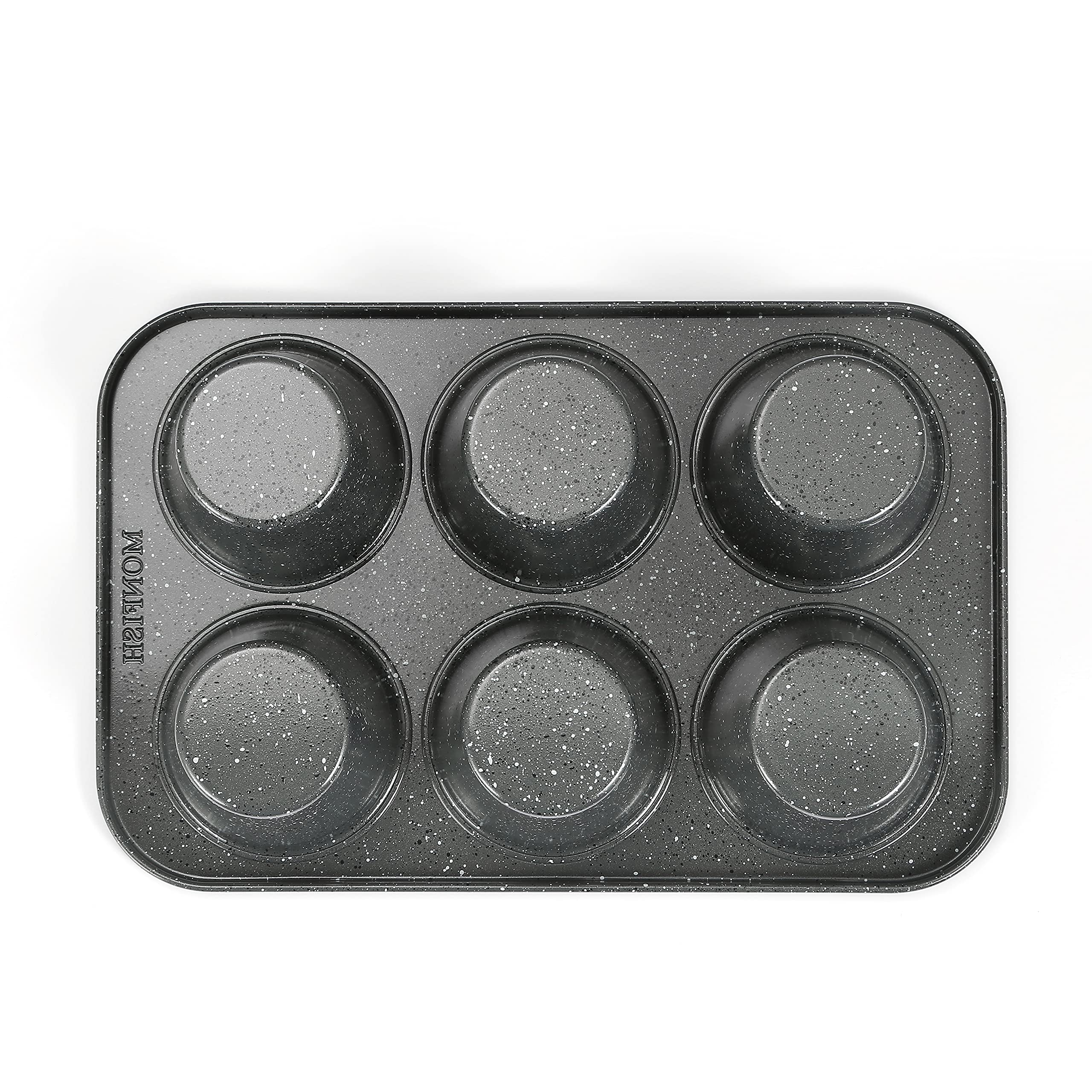 Monfish jumbo deep muffin pan oven-safe up to 446°F for versatile baking.