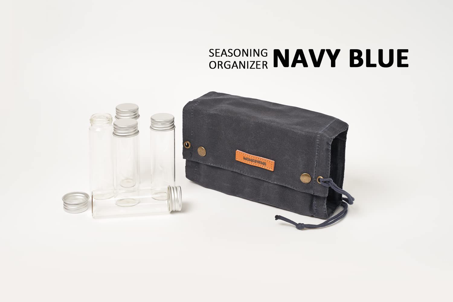 MONGPIENS canvas spice bag keeps jars secure during travel