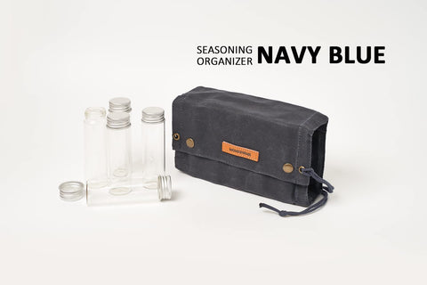 MONGPIENS canvas spice bag keeps jars secure during travel