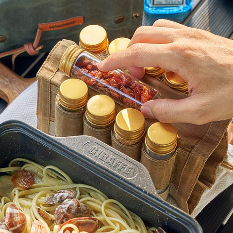 MONGPIENS label stickers set helps customize spice bottles on the go
