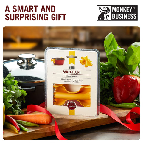 Monkey Business BPA-free silicone keeps cooking safe and practical.
