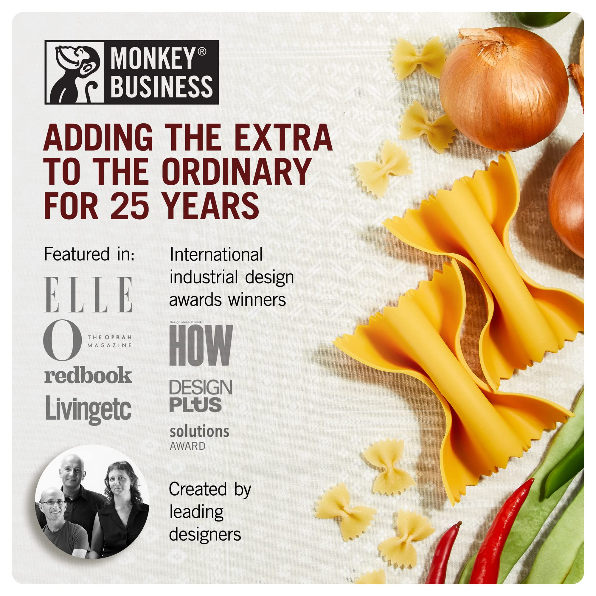 Monkey Business gift-ready gadget for food lovers and home cooks.