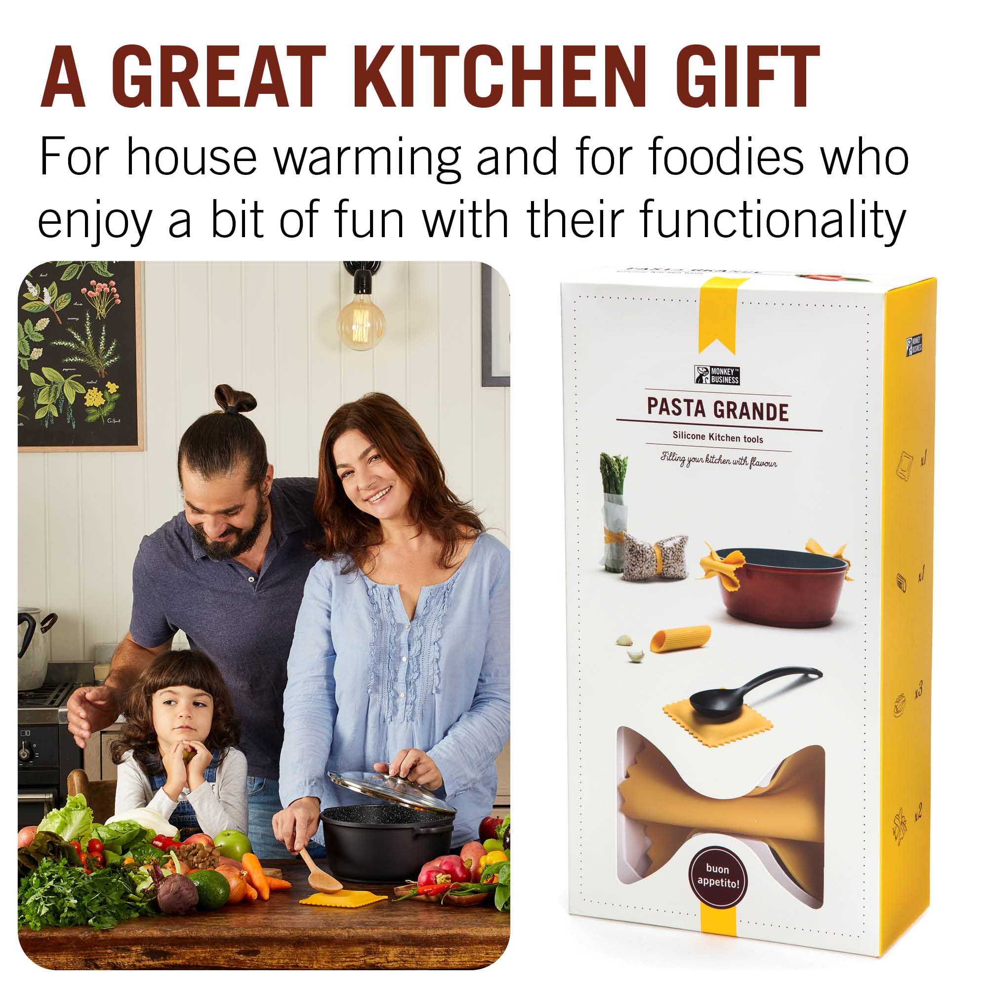 Monkey Business kitchen gadgets in action add fun to prep