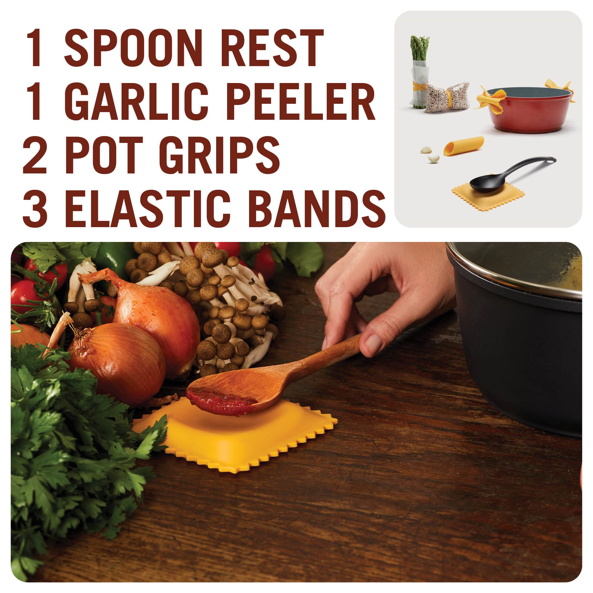 Monkey Business pot grips on a hot pot for secure grip