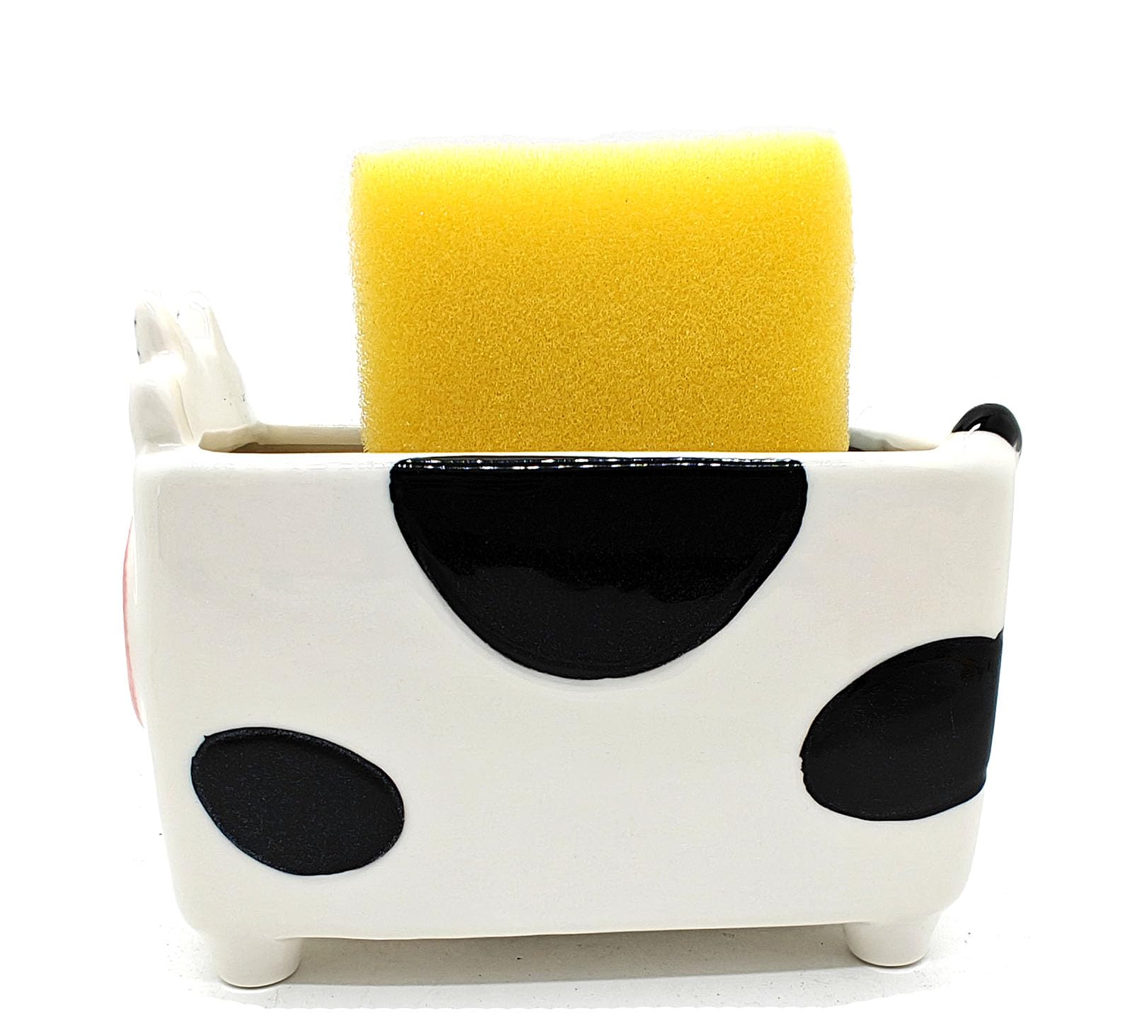 MONMOB cute cow ornament for sink area adds playful decor and function