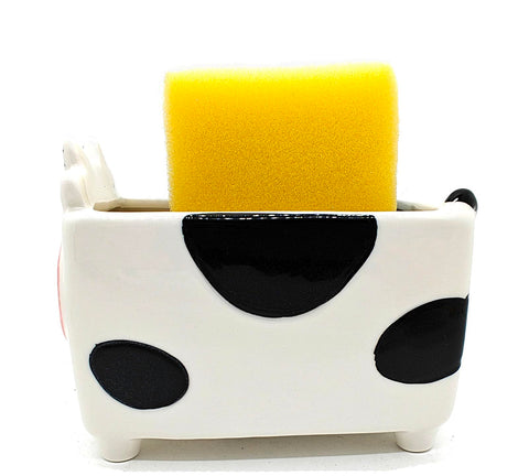 MONMOB cute cow ornament for sink area adds playful decor and function