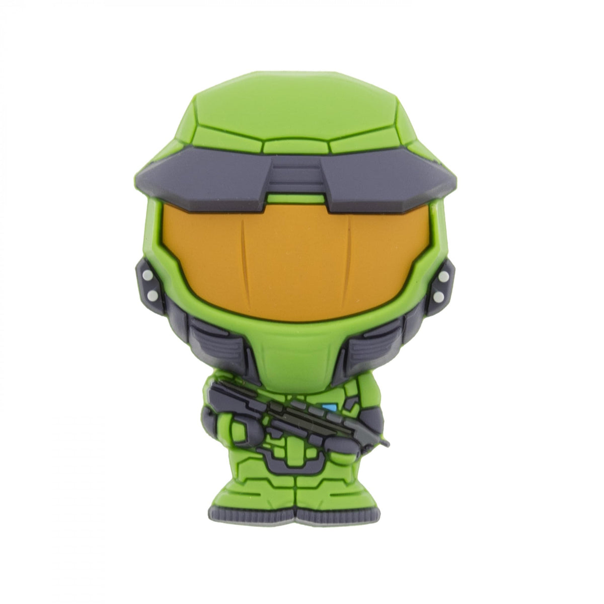Monogram Halo Master Chief magnet on fridge, ideal for fan display and collection.