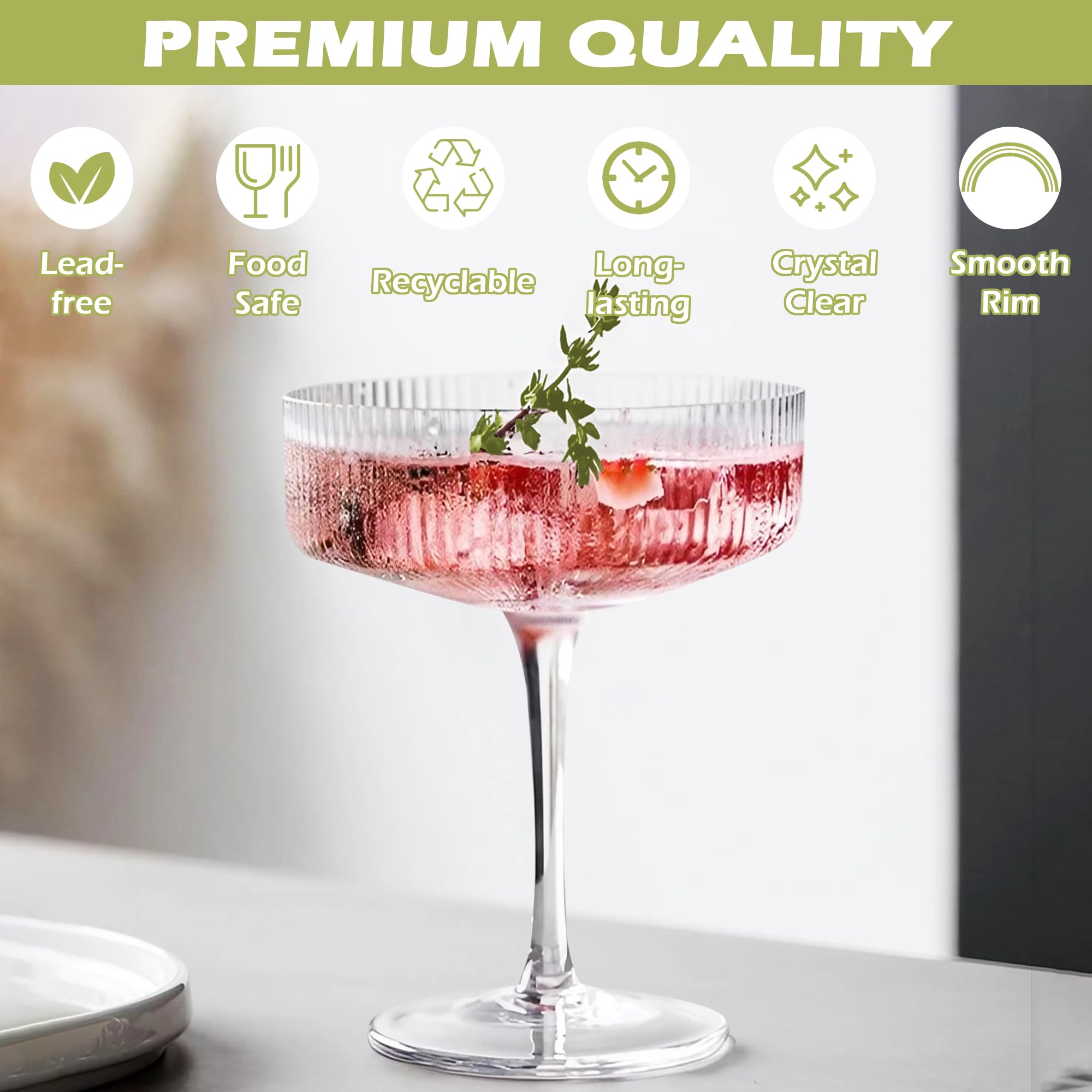 Montex champagne coupe 10oz perfect for celebratory sips