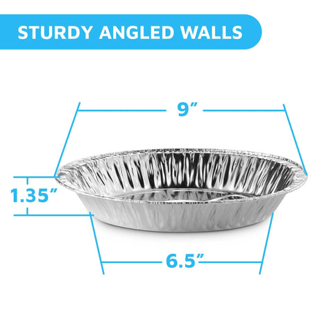 MontoPack 50-pack packaging of aluminum pie tins for bulk catering and events